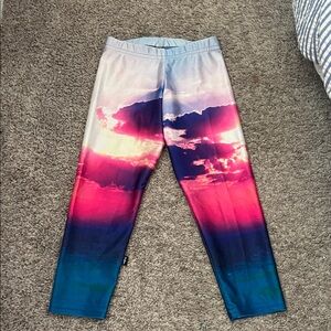 Zara Terez Light Blue sunset Leggings size small